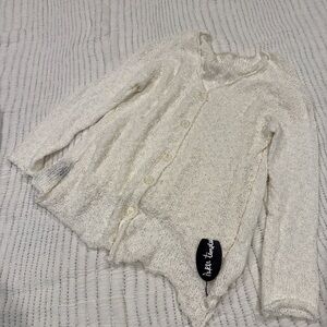 Crocheted Cardigan in cream